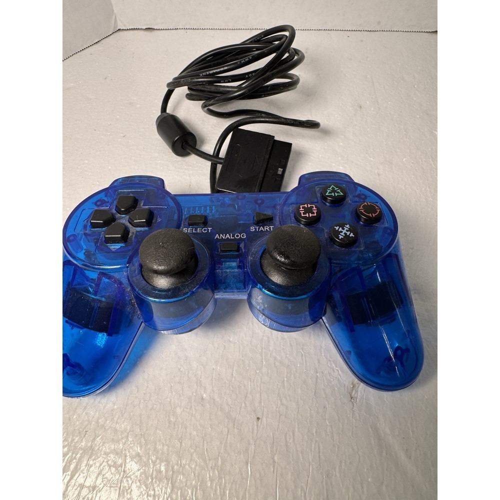 Analog Controller 2 - Blue‎ Controller - For PlayStation 2.